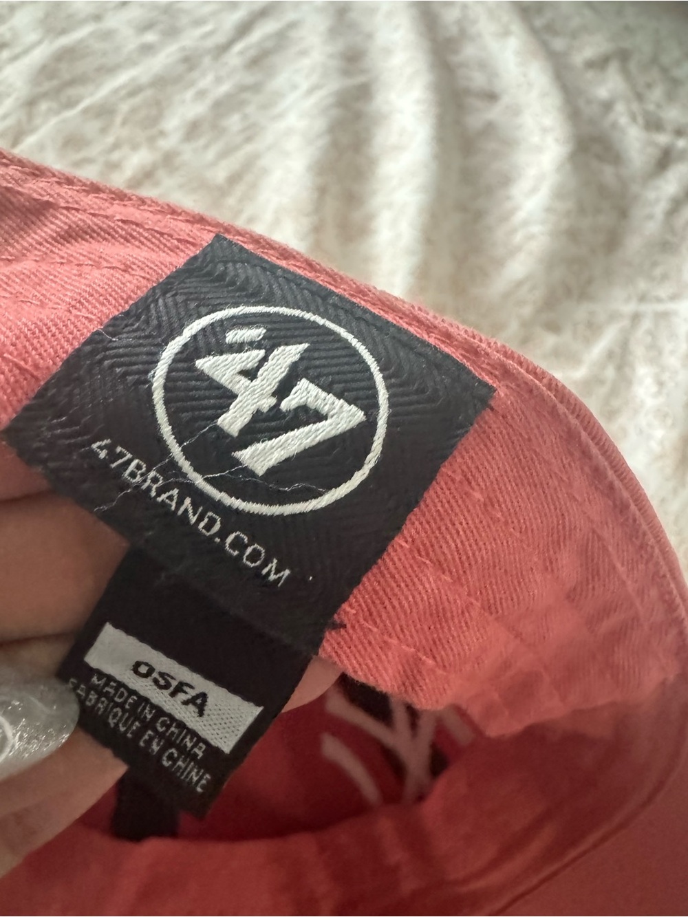New York Yankees '47 Clean Up Cap in Dusty Rose coral - Picture 4 of 4